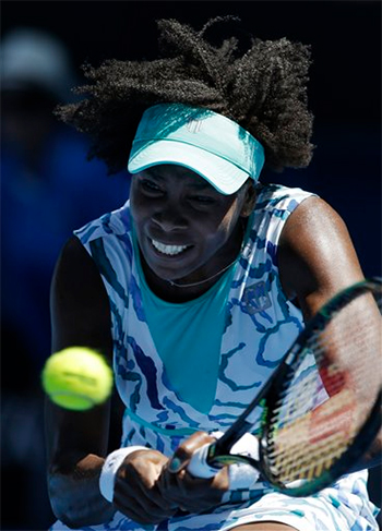 Venus thi đấu rất chắc tay trong trận đấu này
