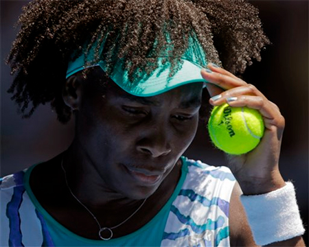 Venus đang thi đấu thành công ở Úc mở rộng 2015